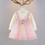 velvet bow frock