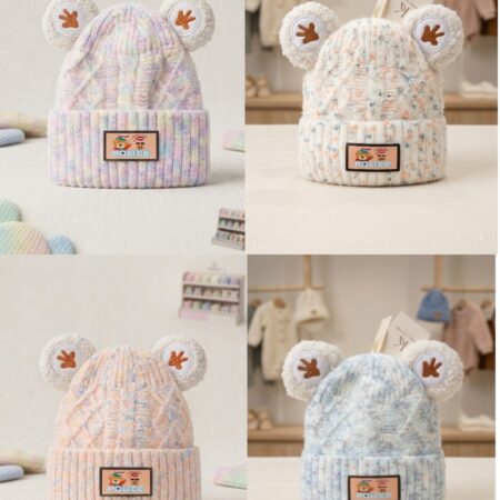 0-3 Year Kids' Faux-Sherpa Ear Knit Beanie