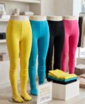 1-6 Years 4 Season Girls Vertical Lining full feet Stretchable Leggings