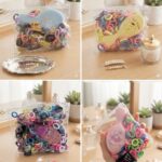 Character Hairbrush with Colorful Hair Ties