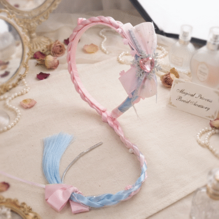 Enchanting Pastel Braid Hair Band & Extension Set