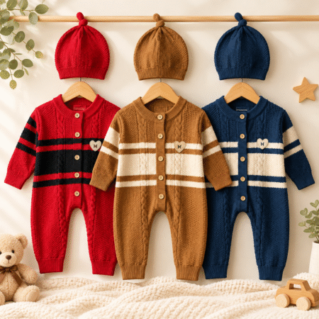 Infant Knit Onesie Sweater Romper