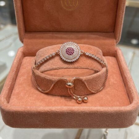 Radiant Pavé Medallion Slider Bracelet