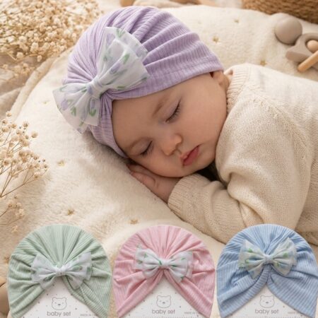 big Bow Knot Baby Turban Cap