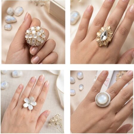 Adjustable Luminous Radiance Statement Ring