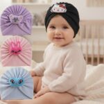 Character Knot Baby Turban Cap
